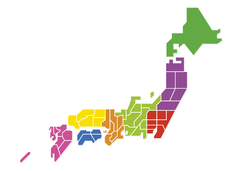 都道府県の地図
